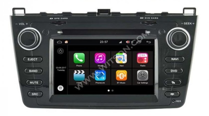 NAVIGATIE ANDROID 7.1 DEDICATA MAZDA 6 2008-2012 WITSON W2-Q012B PLATFORMA S190 ECRAN CAPACITIV 7''