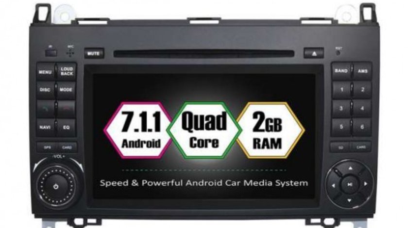 NAVIGATIE ANDROID 7.1 DEDICATA Mercedes-Benz/Sprinter/W906/W209/W311/W315/W318 2006-2012 NAVD-A068
