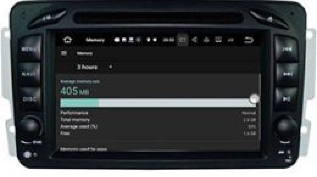 NAVIGATIE ANDROID 7.1 DEDICATA MERCEDES-BENZ CLASA C W203 NAVD-A571G 2GB RAM DVR CARKIT GPS