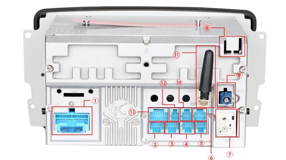 NAVIGATIE ANDROID 7.1 DEDICATA MERCEDES-BENZ CLASA C W203 NAVD-A571G 2GB RAM DVR CARKIT GPS