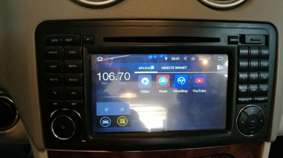 NAVIGATIE ANDROID 7.1 DEDICATA MERCEDES ML W164 GL X164 NAVD-A219 2GB RAM 3G DVR CARKIT GPS WAZE