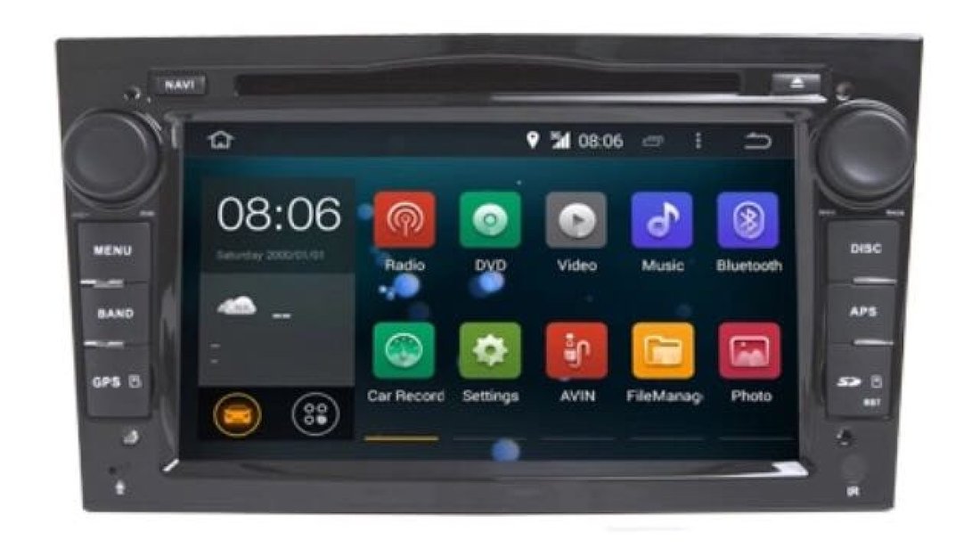 NAVIGATIE ANDROID 7.1 DEDICATA OPEL ASTRA H ZAFIRA CORSA VECTRA ANTARA NAVD-A019 2GB RAM DVR CARKIT