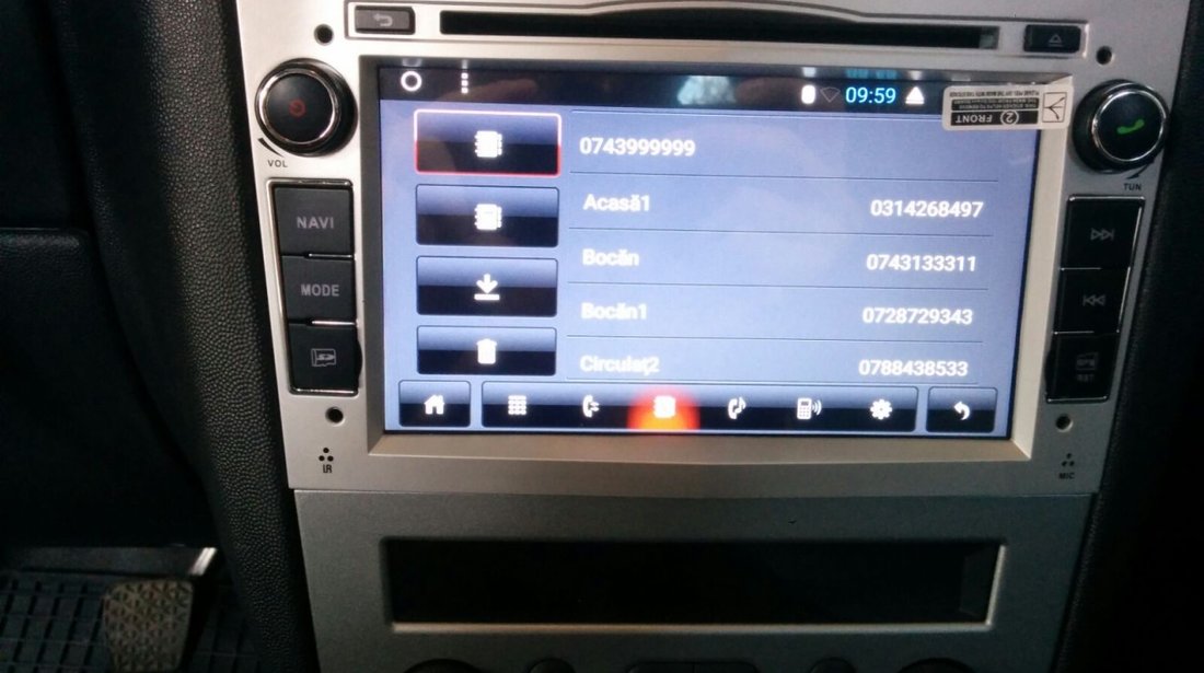 NAVIGATIE ANDROID 7.1 DEDICATA Opel Vectra C Edotec EDT-G019 OCTACORE 2G RAM 32 GB INTERNET 3G