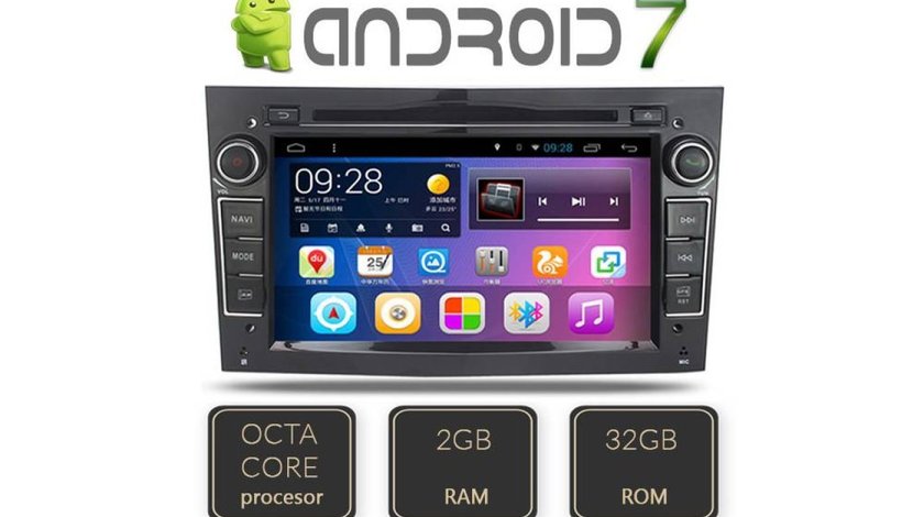 NAVIGATIE ANDROID 7.1 DEDICATA Opel Vectra C Edotec EDT-G019 OCTACORE 2G RAM 32 GB INTERNET 3G