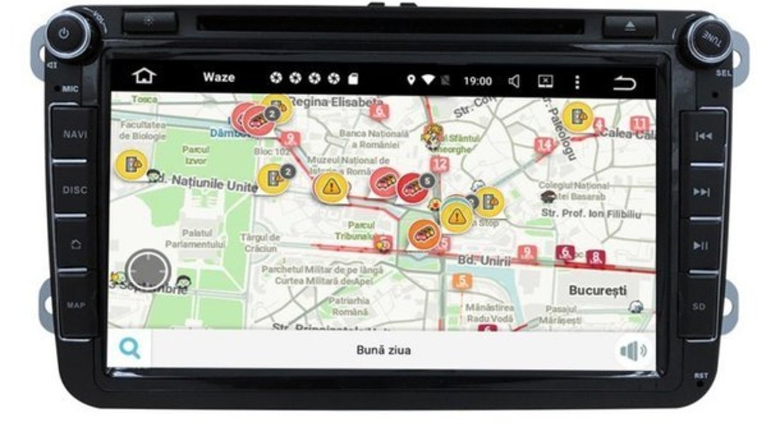 NAVIGATIE ANDROID 7.1 DEDICATA SEAT Alhambra NAVD-A9240 ECRAN 8'' CAPACITIV 16GB 2GB RAM INTERNET 3G