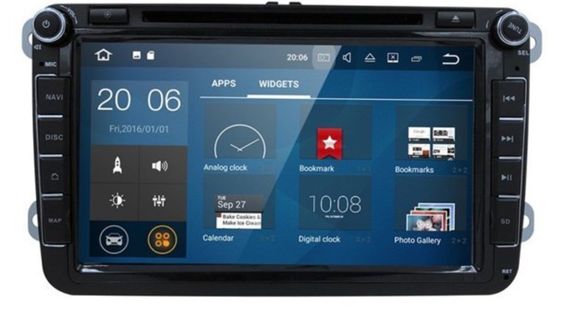 NAVIGATIE ANDROID 7.1 DEDICATA Seat Toledo  NAVD-A9240 ECRAN 8'' CAPACITIV 16GB 2GB RAM INTERNET 3G