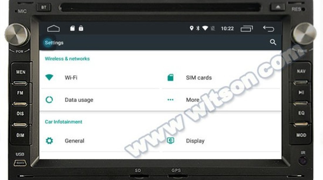 NAVIGATIE ANDROID 7.1 DEDICATA VW MULTIVAN WITSON W2-K7229 QUADCORE 2GB RAM 16GB INTERNET 3G WAZE