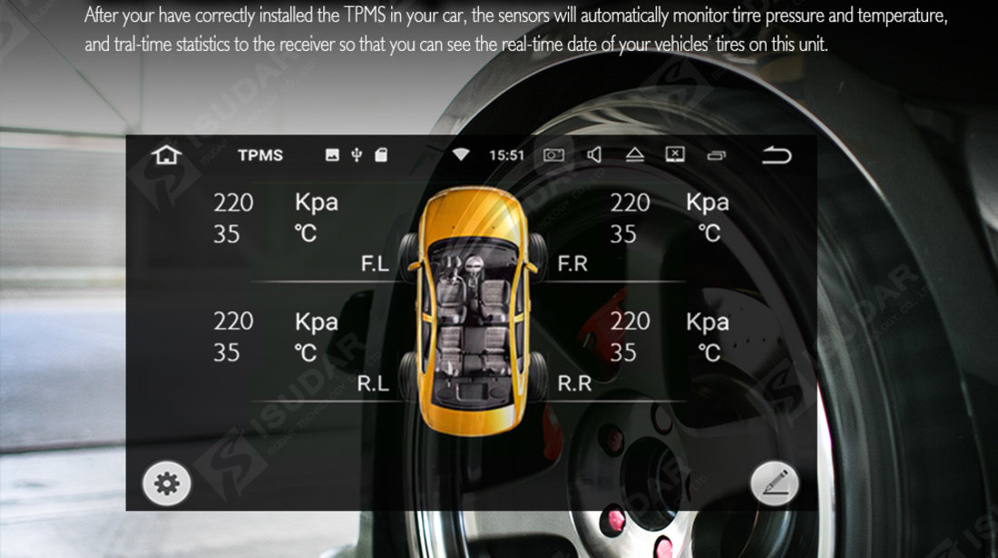 NAVIGATIE ANDROID 7.1 DEDICATA VW SKODA SEAT NAVD-A9240 ECRAN 8'' CAPACITIV 16GB 2GB RAM INTERNET 3G