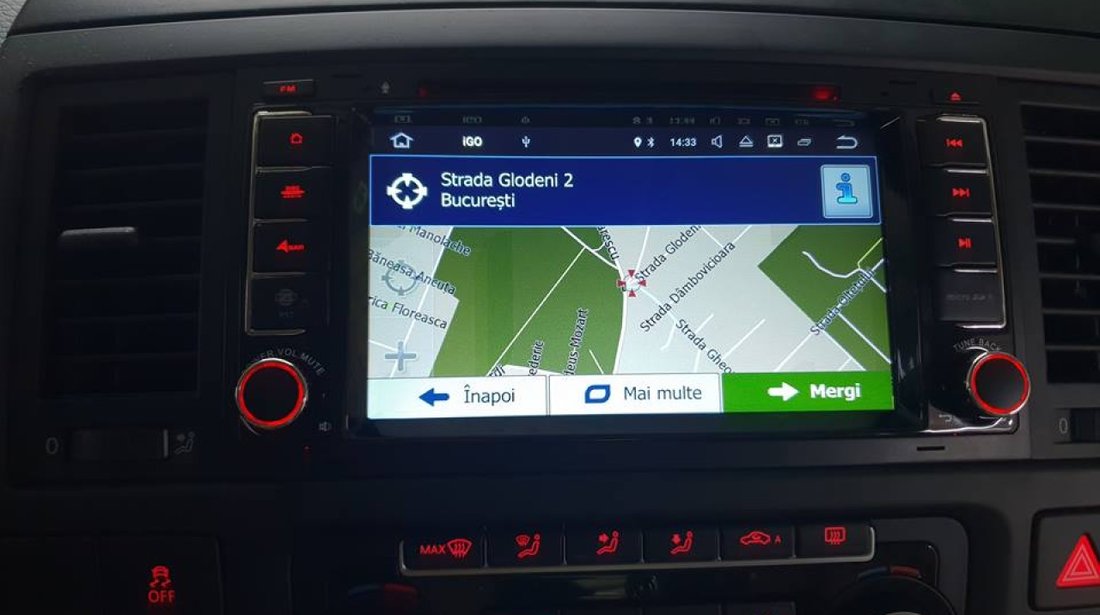 NAVIGATIE ANDROID 7.1 DEDICATA VW TOUAREG 2002 - 2010 2GB RAM DVR CARKIT GPS NAVD-A9200