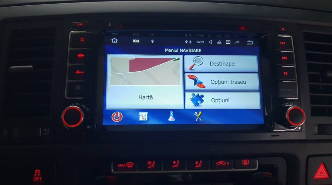 NAVIGATIE ANDROID 7.1 DEDICATA VW TOUAREG 2002 - 2010 2GB RAM DVR CARKIT GPS NAVD-A9200