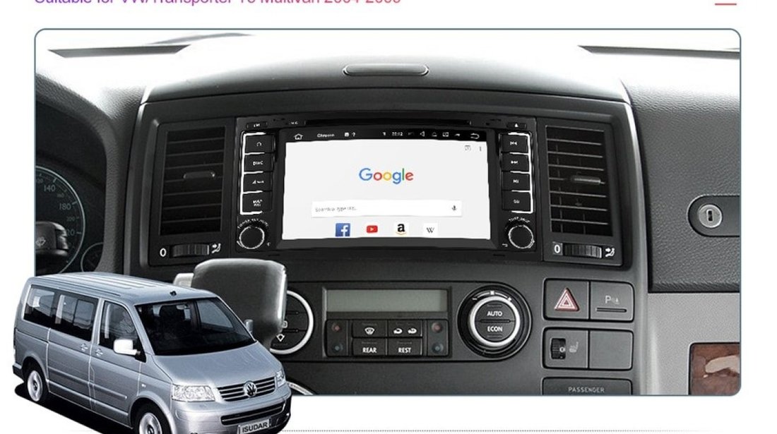 NAVIGATIE ANDROID 7.1 DEDICATA VW TOUAREG MULTIVAN TRANSPORTER T5 2GB RAM DVR CARKIT GPS NAVD-A9200