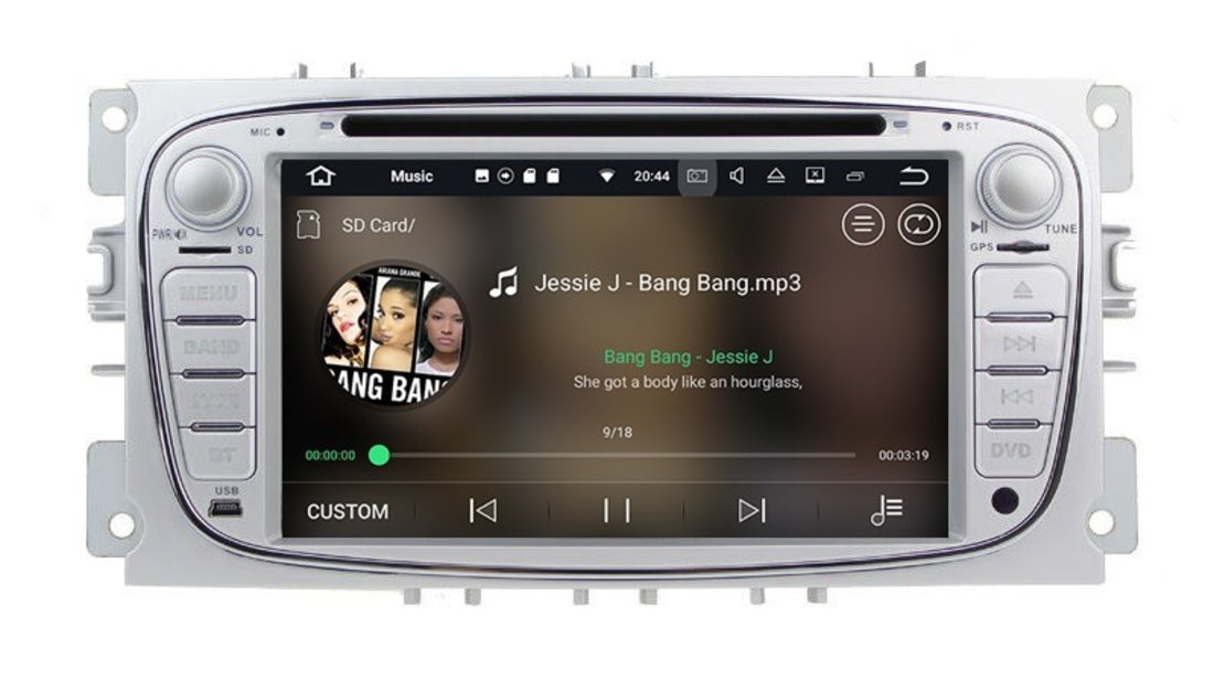 Navigatie Android 7.1 Ford Focus 2 S-MAX ECRAN CAPACITIV INTERNET NAVD-A9457
