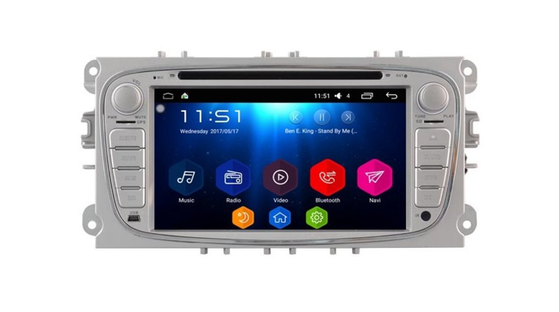 Navigatie Android 7.1 Octa Core Ford FOCUS 2 C MAX NAVD-T9457