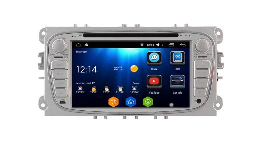 Navigatie Android 7.1 Octa Core Ford FOCUS 2 C MAX NAVD-T9457