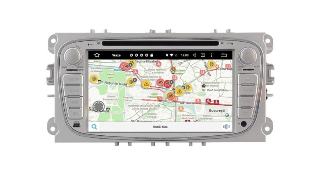 Navigatie Android 7.1 Octa Core Ford FOCUS 2 MONDEO S MAX TRANSIT NAVD-T9457