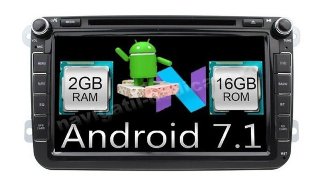 Navigatie Android 7.1 SKODA OCTAVIA 2(necesita masca originala Skoda) Carkit NAVD-A9240