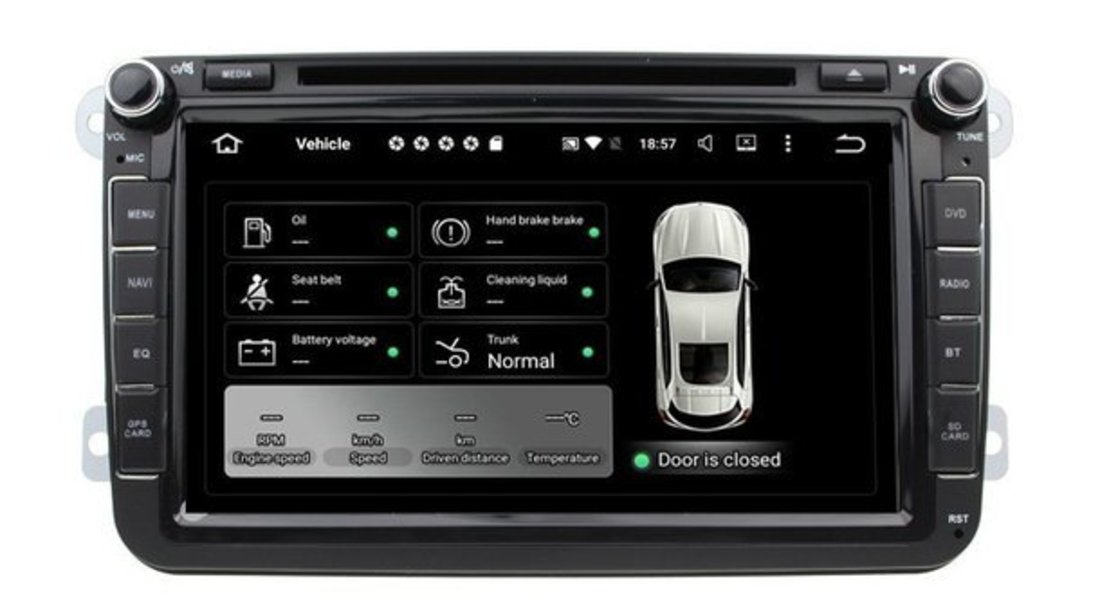 Navigatie Android 7.1 Skoda ROOMSTER Carkit NAVD-A9240