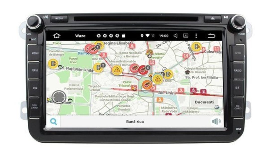 Navigatie Android 7.1 Vw POLO 2010 Carkit NAVD-A9240