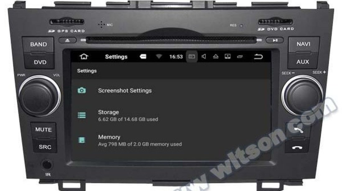 NAVIGATIE ANDROID 8.0 DEDICATA HONDA CRV 2007-2012 WITSON W2-W009 PLATFORMA S200 ECRAN CAPACITIV 7''