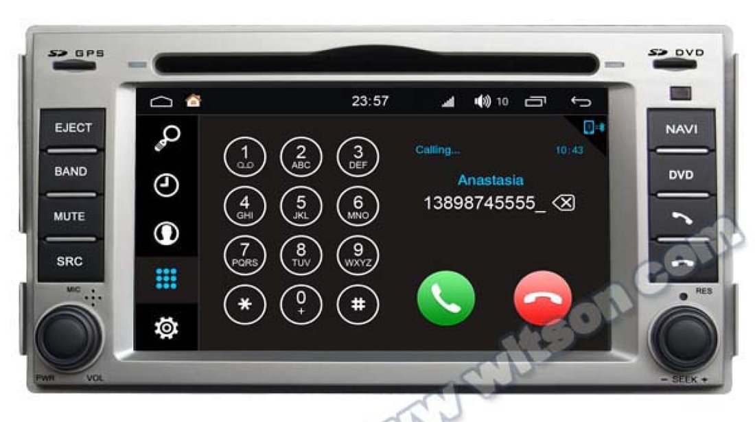 NAVIGATIE ANDROID 8.0 DEDICATA HYUNDAI SANTA FE MODEL WITSON W2-W008 PLATFORMA S200 OCTA-CORE 2G RAM