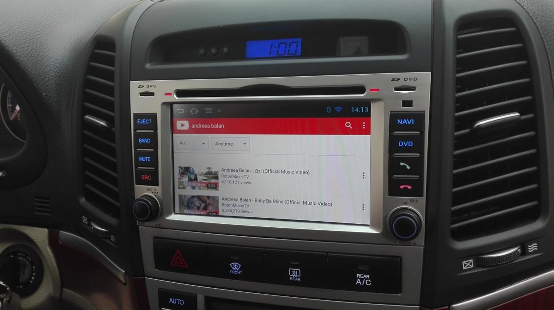 NAVIGATIE ANDROID 8.0 DEDICATA HYUNDAI SANTA FE MODEL WITSON W2-W008 PLATFORMA S200 OCTA-CORE 2G RAM