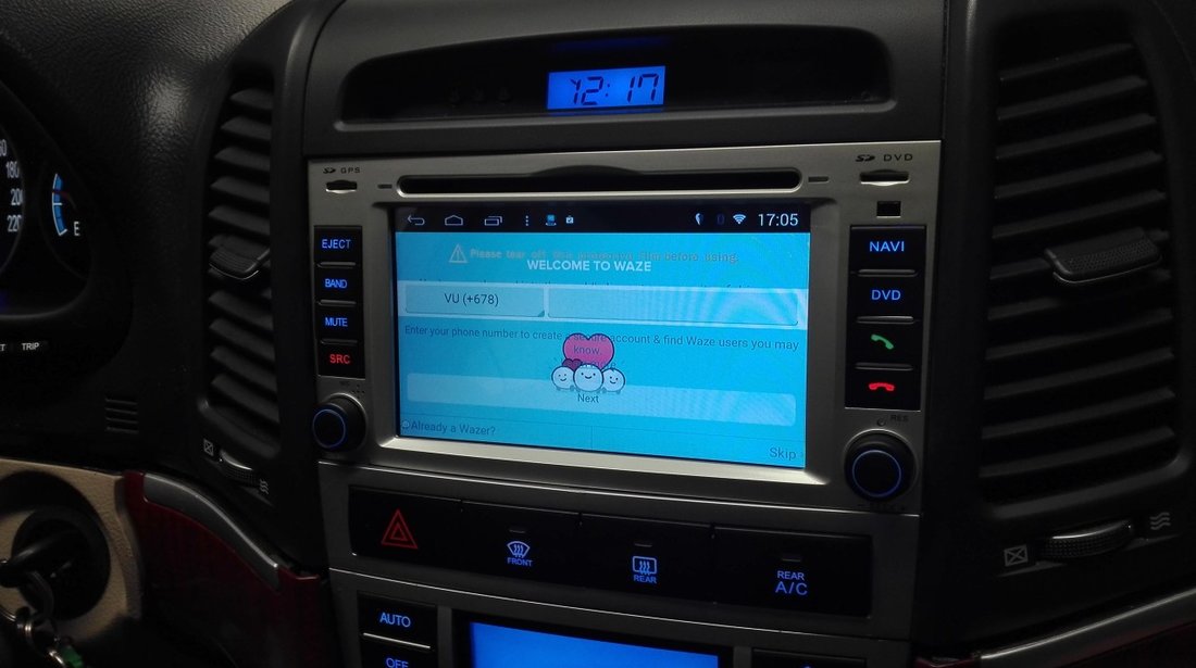 NAVIGATIE ANDROID 8.0 DEDICATA HYUNDAI SANTA FE MODEL WITSON W2-W008 PLATFORMA S200 OCTA-CORE 2G RAM