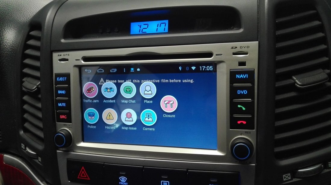 NAVIGATIE ANDROID 8.0 DEDICATA HYUNDAI SANTA FE MODEL WITSON W2-W008 PLATFORMA S200 OCTA-CORE 2G RAM