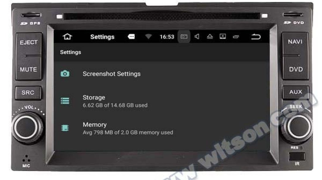 NAVIGATIE ANDROID 8.0 DEDICATA KIA RIO (2005-2011) WITSON W2-W023 PLATFORMA S200 DVD GPS