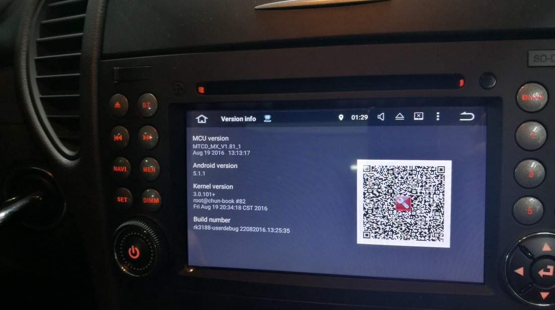 NAVIGATIE ANDROID 8.0 DEDICATA MERCEDES SLK W171 WITSON W2-V5576 INTERNET 4G WIFI OCTA-CORE 4G RAM