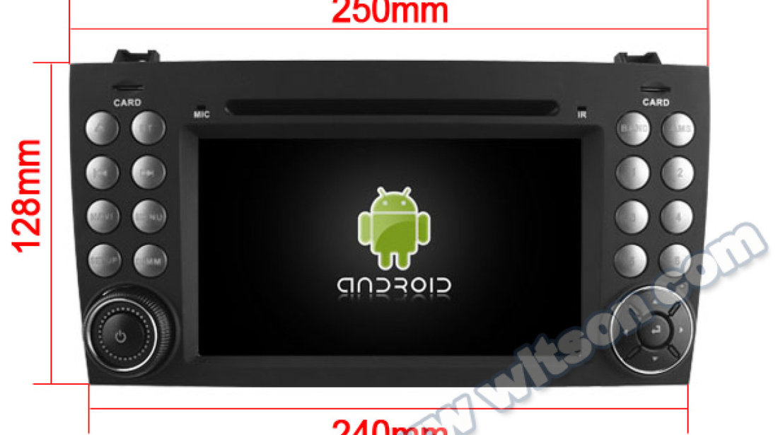 NAVIGATIE ANDROID 8.0 DEDICATA MERCEDES SLK W171 WITSON W2-V5576 INTERNET 4G WIFI OCTA-CORE 4G RAM