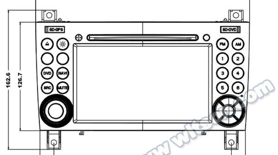 NAVIGATIE ANDROID 8.0 DEDICATA MERCEDES SLK W171 2004-2011 WITSON W2-W096 S200 8CORE GPS WAZE