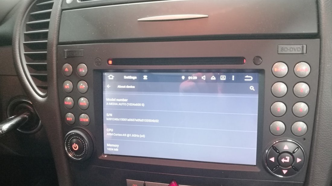 NAVIGATIE ANDROID 8.0 DEDICATA MERCEDES SLK W171 WITSON W2-V5576 INTERNET 4G WIFI OCTA-CORE 4G RAM