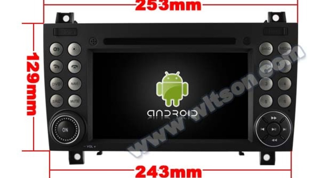 NAVIGATIE ANDROID 8.0 DEDICATA MERCEDES SLK W171 2004-2011 WITSON W2-W096 S200 8CORE GPS WAZE