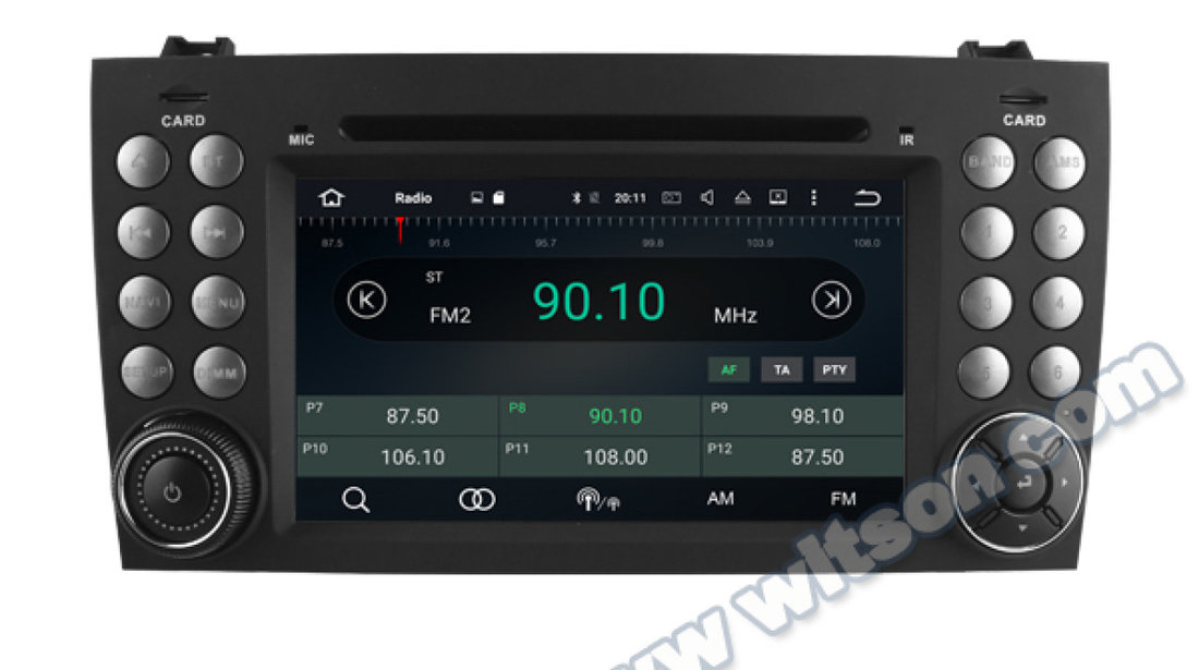 NAVIGATIE ANDROID 8.0 DEDICATA MERCEDES SLK W171 WITSON W2-V5576 INTERNET 4G WIFI OCTA-CORE 4G RAM