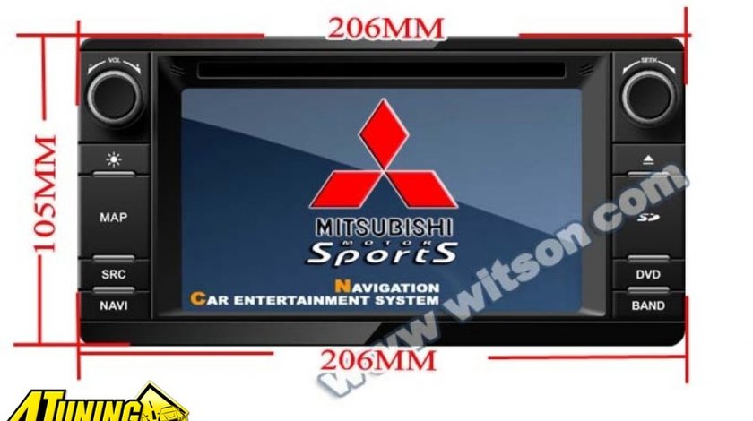 NAVIGATIE ANDROID 8.0 DEDICATA MITSUBISHI ASX OUTLANDER LANCER WITSON W2-W230 S200 8CORE GPS WAZE