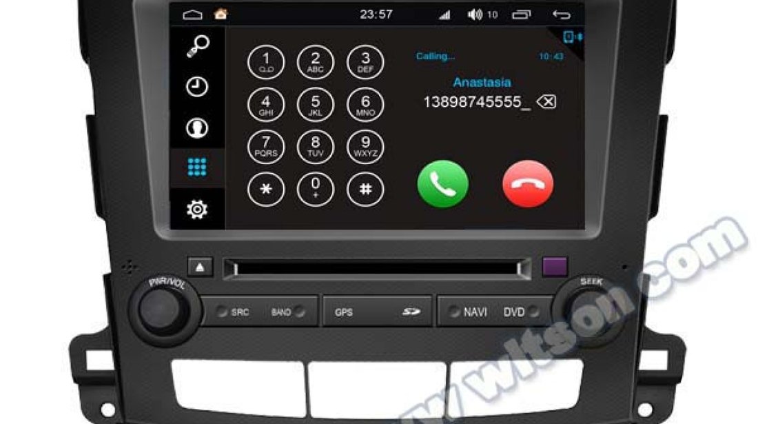 NAVIGATIE ANDROID 8.0 DEDICATA MITSUBISHI OUTLANDER CITROEN C CROSSER PEUGEOT 4007 WITSON W2-W056