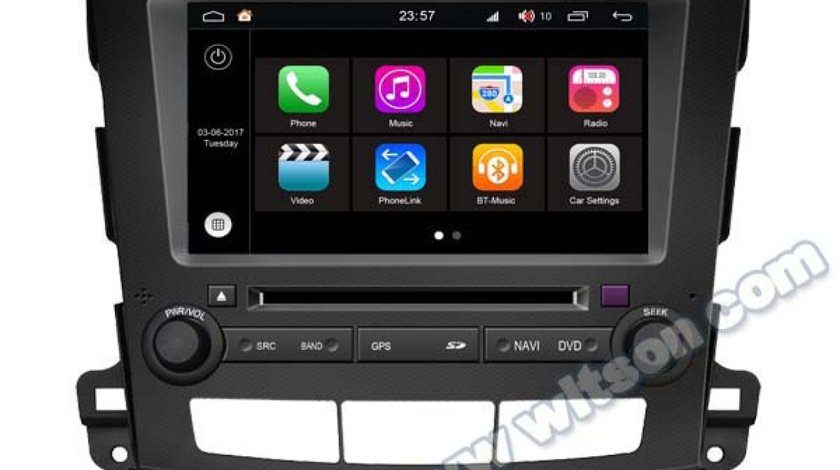 NAVIGATIE ANDROID 8.0 DEDICATA MITSUBISHI OUTLANDER CITROEN C CROSSER PEUGEOT 4007 EDOTEC EDT-W056