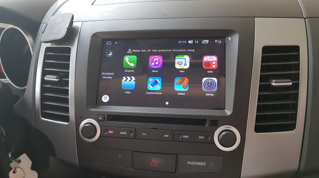 NAVIGATIE ANDROID 8.0 DEDICATA MITSUBISHI OUTLANDER CITROEN C CROSSER PEUGEOT 4007 WITSON W2-W056