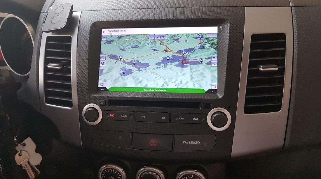 NAVIGATIE ANDROID 8.0 DEDICATA MITSUBISHI OUTLANDER CITROEN C CROSSER PEUGEOT 4007 EDOTEC EDT-W056