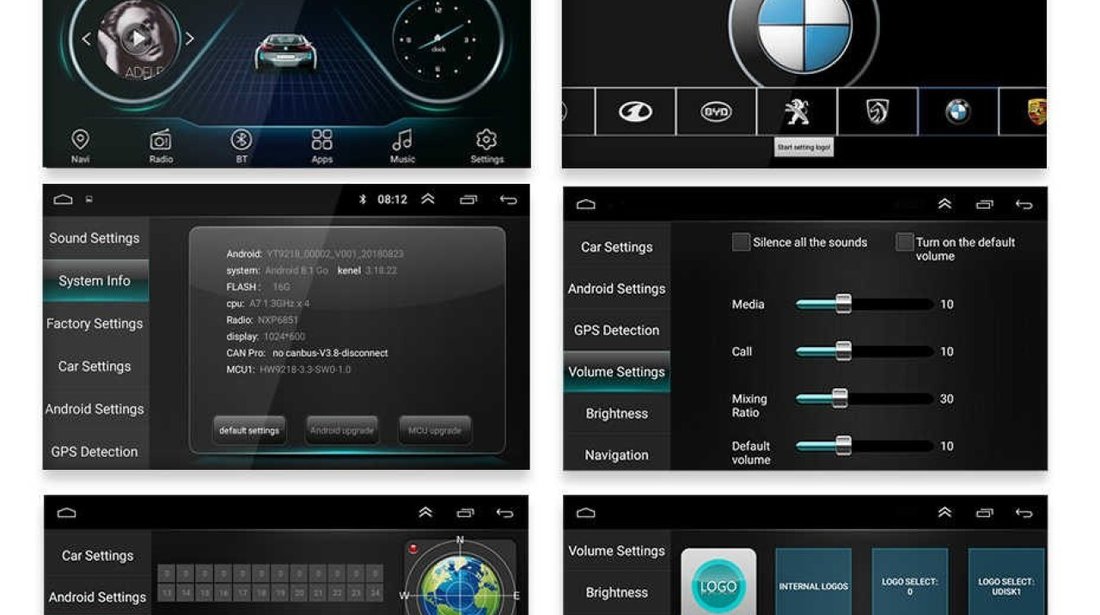 NAVIGATIE ANDROID 8.0 DEDICATA Nissan PATROL USB INTERNET WAZE DVR GPS EDOTEC EDT-E200