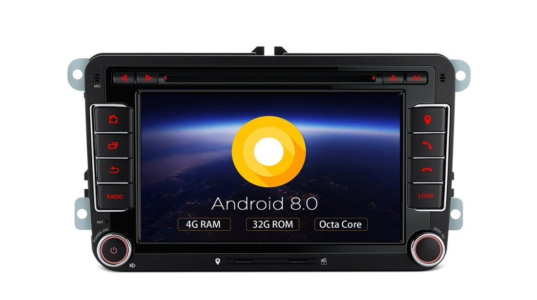 NAVIGATIE ANDROID 8.0 DEDICATA Seat Alhambra XTRONS PB78MTVP 7'' INTERNET 4G OCTACORE 4GB RAM 32 GB