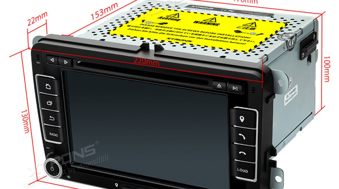 NAVIGATIE ANDROID 8.0 DEDICATA Seat Alhambra XTRONS PB78MTVP 7'' INTERNET 4G OCTACORE 4GB RAM 32 GB