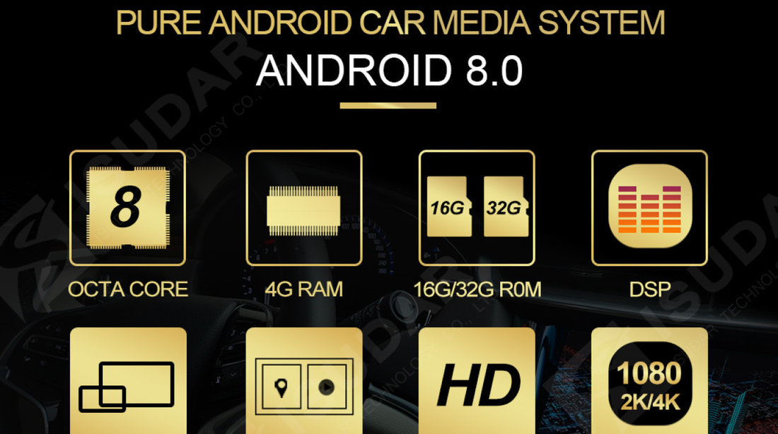 NAVIGATIE ANDROID 8.0 DEDICATA Seat Alhambra XTRONS PB78MTVP 7'' INTERNET 4G OCTACORE 4GB RAM 32 GB