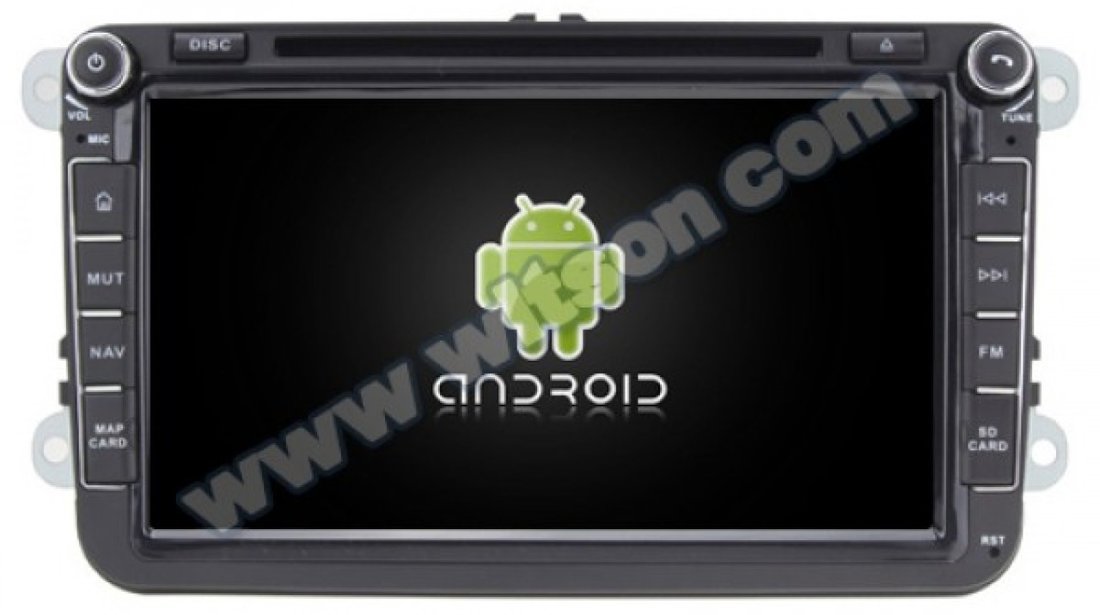 NAVIGATIE ANDROID 8.0 DEDICATA SEAT ALTEA WITSON W2-V7617 ECRAN 8'' CAPACITIV INTERNET 4G WIFI WAZE