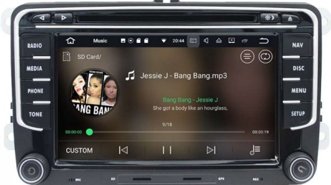 NAVIGATIE ANDROID 8.0 DEDICATA SKODA FABIA  ECRAN NAVD-P3700 7'' IPS CAPACITIV INTERNET 4G WIFI OCT