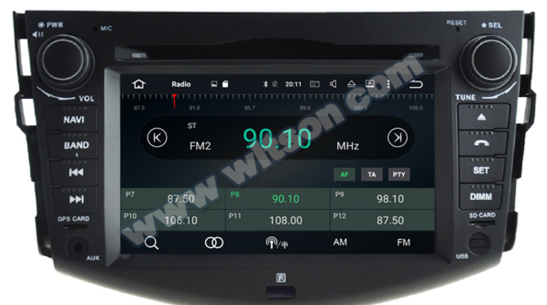 NAVIGATIE ANDROID 8.0 DEDICATA TOYOTA RAV4 2006 - 2012 WITSON W2-V5790 4G WIFI OCTACORE 32G GPS WAZE