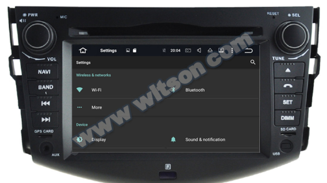 NAVIGATIE ANDROID 8.0 DEDICATA TOYOTA RAV4 2006 - 2012 WITSON W2-V5790 4G WIFI OCTACORE 32G GPS WAZE