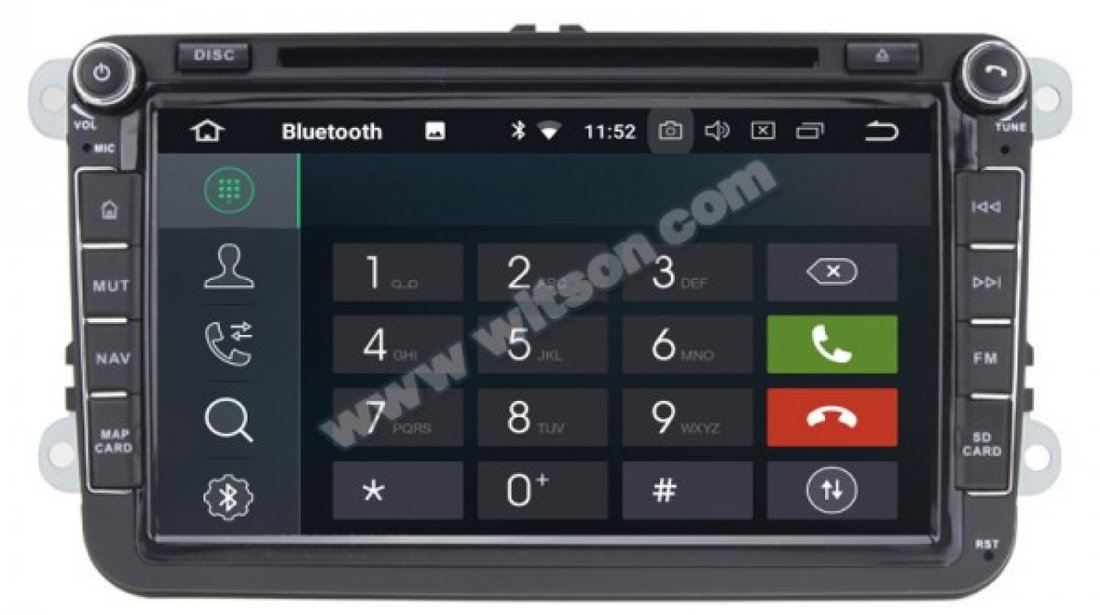 NAVIGATIE ANDROID 8.0 DEDICATA VW JETTA WITSON W2-V7617 ECRAN 8'' CAPACITIV INTERNET 4G WIFI