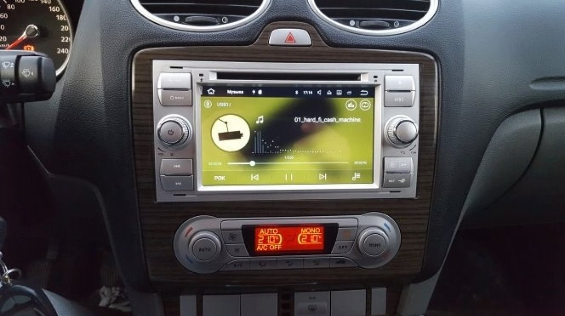 NAVIGATIE ANDROID 8.1 DEDICATA FORD FIESTA MK6 ECRAN IPS DVD CARKIT USB SD GPS WAZE EDOTEC EDT-G140