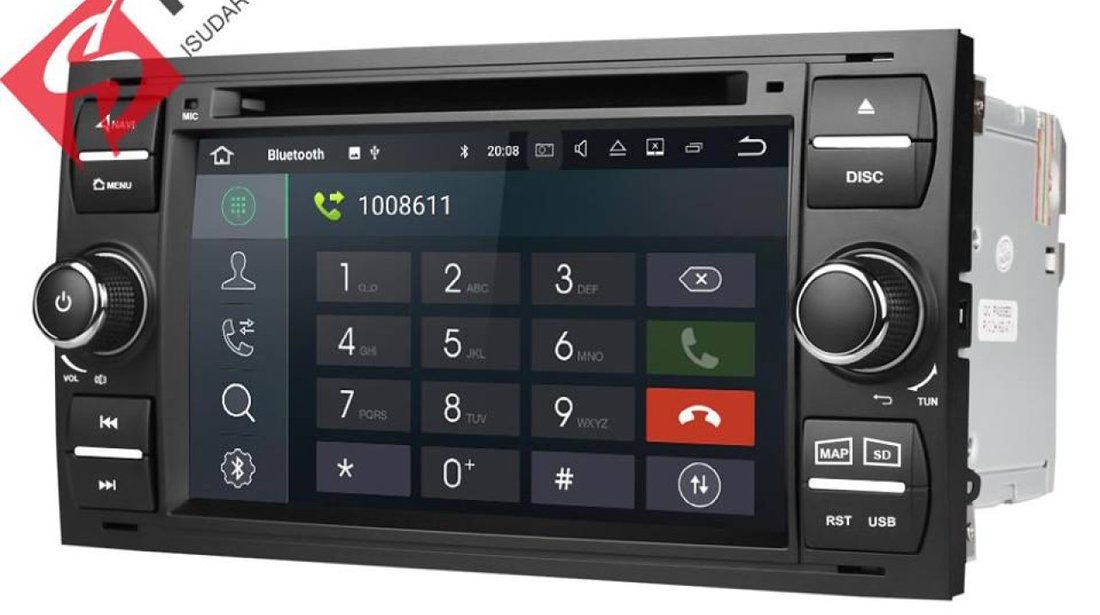 NAVIGATIE ANDROID 8.1 DEDICATA FORD FUSION ECRAN IPS DVD CARKIT USB SD GPS WAZE EDOTEC EDT-G140